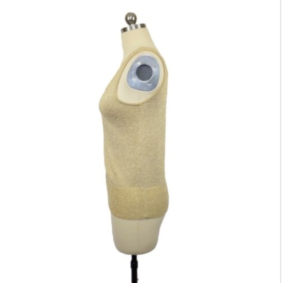 Christine Phillipe Gold Knit Cami Top Medium - Picture 4 of 7